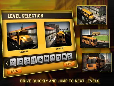 Изображение игры: School Bus Simulator 3D – Drive crazy in city & Take Parking duty challenges for kids fun
