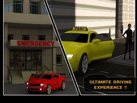 Изображение игры: Taxi Car Simulator 3D - Drive Most Wild & Sports Cab in Town