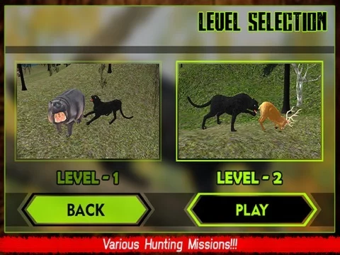 Изображение игры: Wild Black Panther Attack Simulator 3D – Hunt the Zebra, Deer & Other Animal in Wildlife Safari