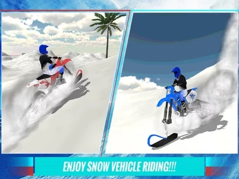 Изображение игры: Extreme Snow Bike Simulator 3D - Ride the mountain bike in frozen arctic hills