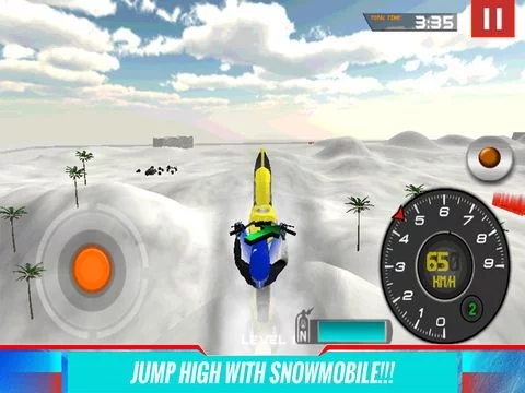 Изображение игры: Extreme Snow Bike Simulator 3D - Ride the mountain bike in frozen arctic hills