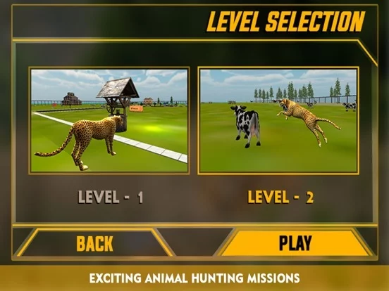 Изображение игры: Wildlife cheetah Attack simulator 3D – Chase the wild animals, hunt them in this safari adventure