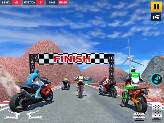 Изображение игры: Mountain Motorbike Racing