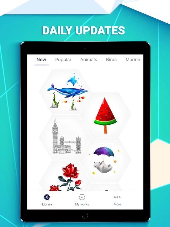 Изображение игры: POLYGON: Color by Number