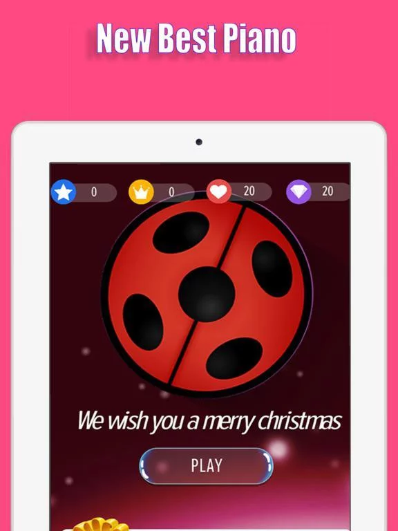 Изображение игры: piano ladybug mira Tiles