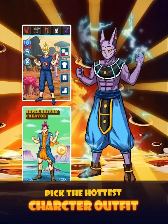 Изображение игры: Super Saiyan DressUp - for Dragon Ball Z Heros