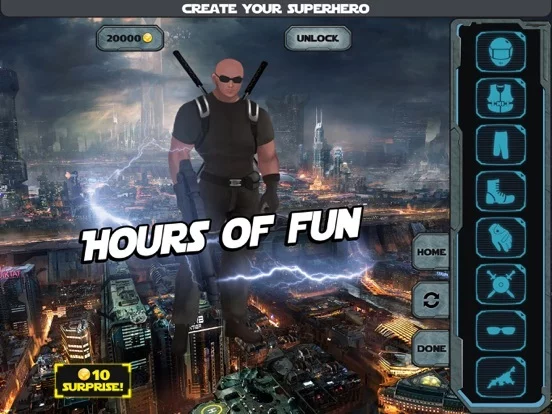 Изображение игры: Create Yr Own Man Super.Hero ~ A Character Costume Dress-Up Game for Boys