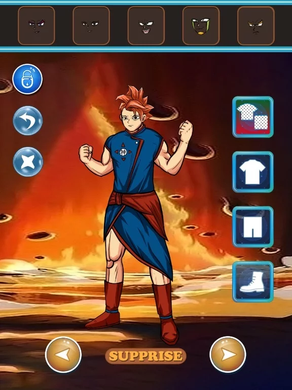 Изображение игры: Super Saiyan DressUp - for Dragon Ball Z Heros