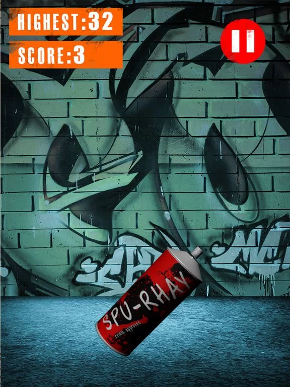 Изображение игры: 3D Graffiti Subway Spray Can Juggle Game