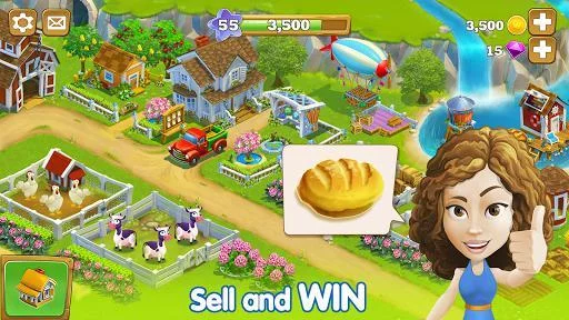 Изображение игры: Golden Farm: Idle Farming Game