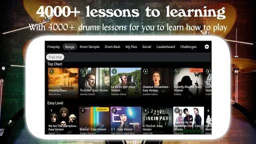 Изображение игры: Drum Live: Real drum set drum kit music drum beat