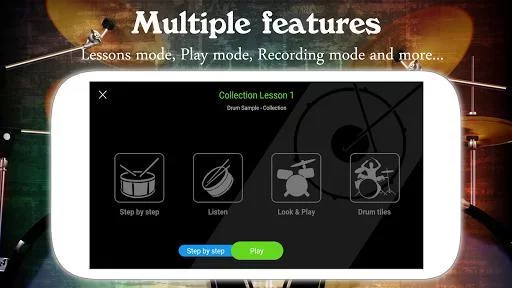 Изображение игры: Drum Live: Real drum set drum kit music drum beat