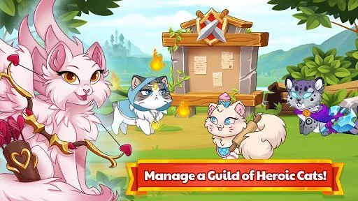 Изображение игры: Castle Cats: Idle Hero RPG
