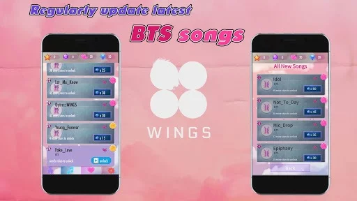 Изображение игры: Piano Tiles BTS 2019 - ARMY Love BTS