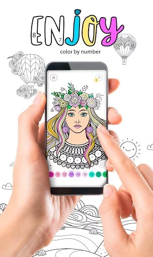 Изображение игры: Enjoy Color by Number