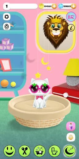 Изображение игры: PawPaw Cat | My Virtual Cat and Talking Animal