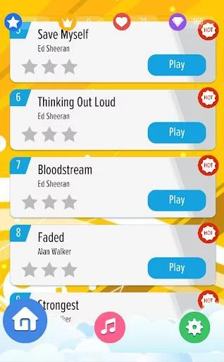 Изображение игры: BILLIE EILISH Piano Tiles