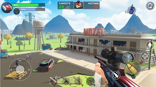 Изображение игры: Battle Royale: FPS Shooter
