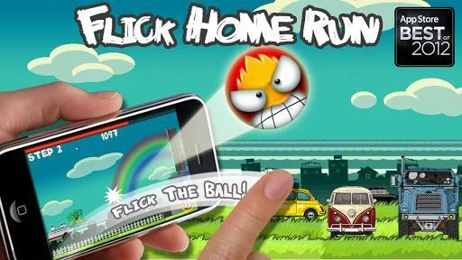 Изображение игры: Flick Home Run! baseball game