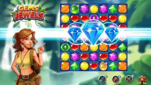 Изображение игры: Jewel & Gem Blast - Match 3 Puzzle Game