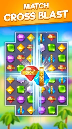 Изображение игры: Bling Crush - Jewels & Gems Match 3 Puzzle Game