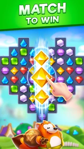 Изображение игры: Bling Crush - Jewels & Gems Match 3 Puzzle Game