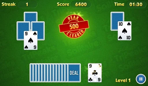 Изображение игры: TriPeaks Solitaire Challenge