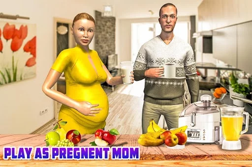 Изображение игры: Virtual Pregnant Mom: Happy Family Fun