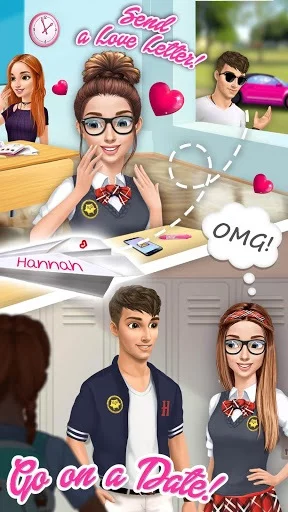 Изображение игры: Hannah's High School Crush - First Date Makeover