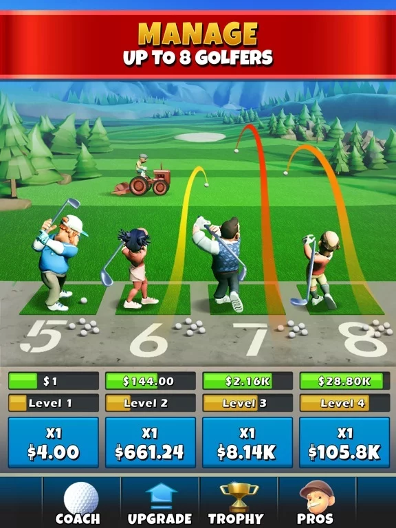 Изображение игры: Idle Golf Tycoon