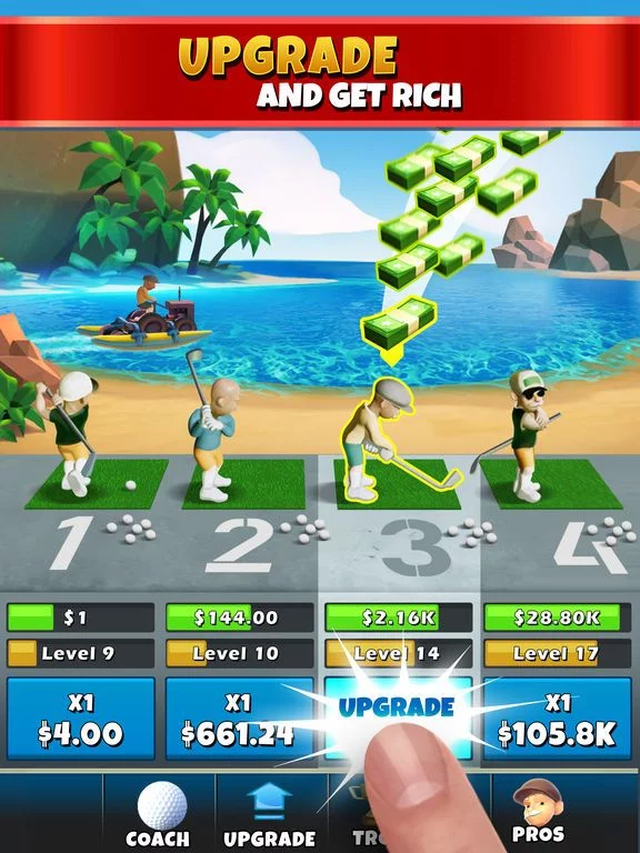 Изображение игры: Idle Golf Tycoon