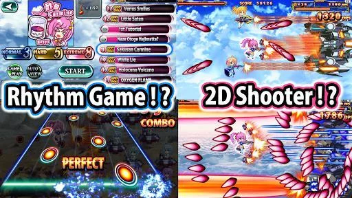 Изображение игры: SOUND SHOOTING!! - Rhythm Action & 2D Shooter