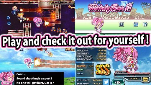 Изображение игры: SOUND SHOOTING!! - Rhythm Action & 2D Shooter