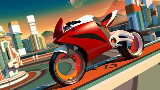Изображение игры: Gravity Rider: Extreme Balance Space Bike Racing