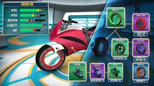 Изображение игры: Gravity Rider: Extreme Balance Space Bike Racing