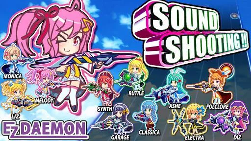 Изображение игры: SOUND SHOOTING!! - Rhythm Action & 2D Shooter