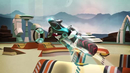 Изображение игры: Gravity Rider: Extreme Balance Space Bike Racing