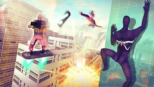Изображение игры: Spider Superhero Fly Simulator