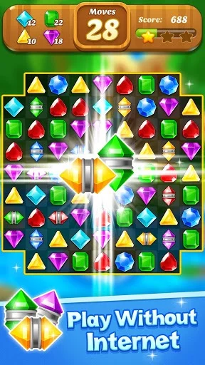 Изображение игры: Jewel & Gems Mania 2020 - Match In Temple & Jungle
