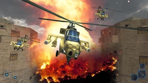 Изображение игры: Helicopter Simulator 3D: Gunship Air Battle FULL