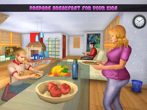 Изображение игры: Pregnant Mom Baby Happy Home