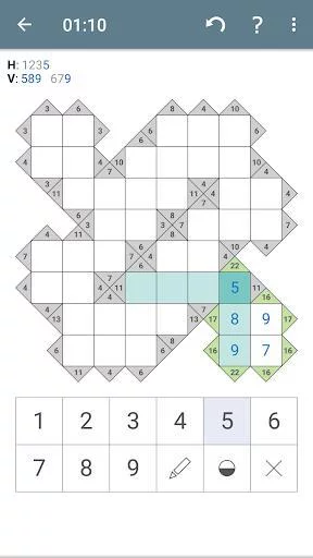 Изображение игры: Kakuro (Cross Sums)