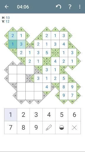 Изображение игры: Kakuro (Cross Sums)
