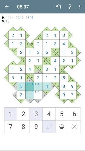 Изображение игры: Kakuro (Cross Sums)