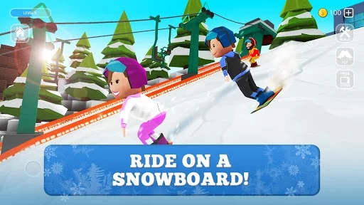 Изображение игры: Snowboard Craft: Freeski, Sled Simulator Games 3D