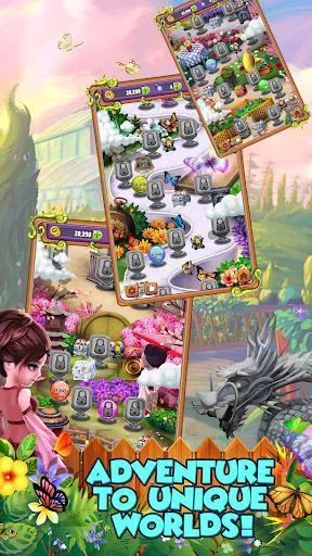 Изображение игры: Mahjong Gardens: Butterfly World