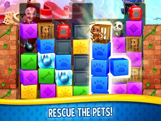 Изображение игры: Pet Rescue Saga