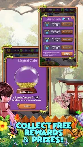 Изображение игры: Mahjong Gardens: Butterfly World