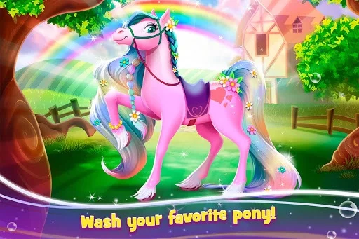 Изображение игры: Tooth Fairy Horse - Caring Pony Beauty Adventure