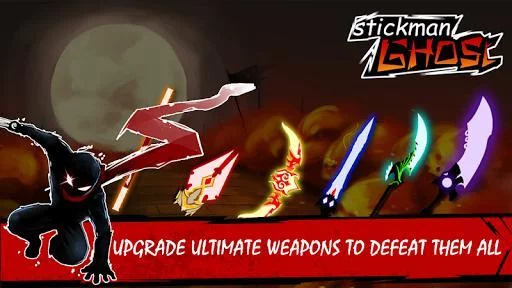 Изображение игры: Stickman Ghost: Ninja Warrior Action Offline Game